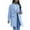 Blue, variant on Lindreshi Shackets for Women 2023 with Pockets Women Solid Color Casual Long Sleeve Loose Lapel Double Breasted Jacket Coat