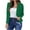 Green, variant on Women's Long Sleeve Cropped Blazer Lightweight Open Front Office Business Jacket Trendy Summer Casual Crop Blazer