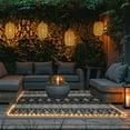 thumbnail image 2 of Pure Garden 8x10 Waterproof Outdoor Patio Rug with LED Lights, Gray, 2 of 6