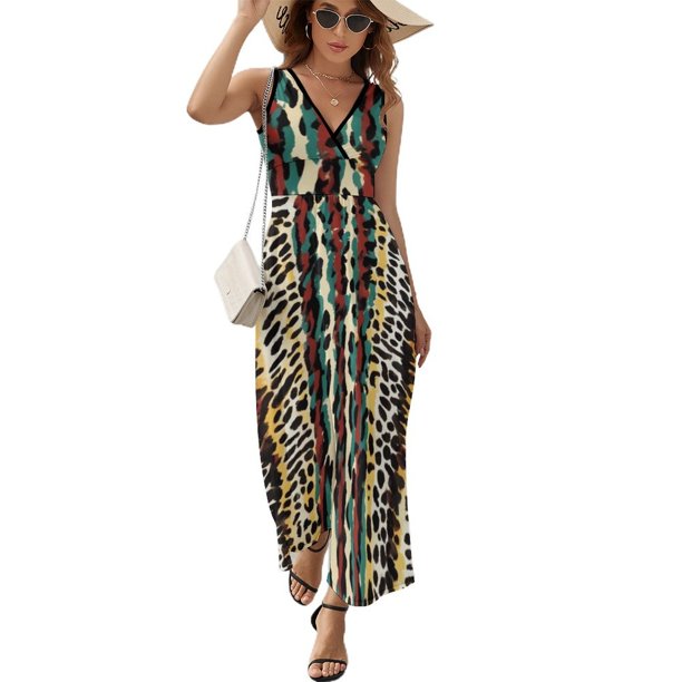 Stripe Vestido Sin Mangas Para Mujer, Traje De, Ropa De Cumpleaños, Verano
