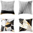 thumbnail image 1 of Tech 4 Pack Home Decor Cushion Pillow Covers Decorative Square Pillowcase Soft Solid Cushion Case for Sofa Bedroom Car for 18 x 18 Inch Pillow (Set A), 1 of 5