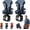 2pcs Blue, variant on Portable Self-Locking Power Tool Holster, Automatic Safety Lock Drill Holder, Power Tool Holster Waist Clip System, Quick Draw Drill Holder for Tool Belt, for Hammer Drills
