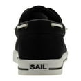 thumbnail image 4 of Sail Men'S Canvas Boat Shoes, Black, 9.5, 4 of 5