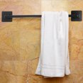 thumbnail image 4 of HONMEET Black Bathroom Towel Holder Wall Mount for Towels and Washcloths, 4 of 9