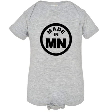 

PleaseMeTees™ Baby From Born Made In Minnesota MN Logo Label HQ Jumper