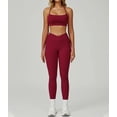 thumbnail image 5 of PISONIC Two Piece Workout Sets For Women Sport Bra Matching High Waist Scrunch Butt Leggings Gym Yoga Active Wear Outfits, 5 of 6