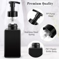 thumbnail image 3 of 3 Pack 15oz/450ml Foaming Soap Dispenser Plastic Foam Pump Bottle Refillable Liquid Soap Container for Shampoo Body Hand Wash Bathroom Kitchen Sink - Black, 3 of 6
