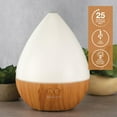 thumbnail image 2 of SpaRoom BotanicAir Ultrasonic Essential Oil Diffuser , White Ribbed Top with Woodgrain, 2 of 5