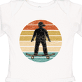 thumbnail image 4 of Inktastic Skateboarding Retro Sunset Skateboarder Boys Long Sleeve Baby Bodysuit, 4 of 5