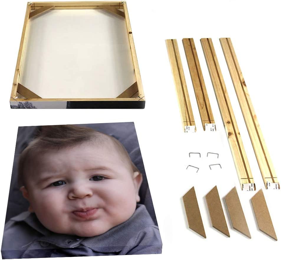 P&L Art Canvas Frame Kit 16 Piece Nature Wood Frame Molding & Frame Making Kit