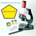 thumbnail image 3 of Kit de microscopio de juguete para niños de educación temprana 1200 x con LED, 3 of 5