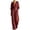 Wine, variant on Tqcoqu Women's Jumpsuits,High Waist Wide Leg Jumpsuit,Wrap V Neck 3/4 Sleeve Long Romper Dressy Elegant One Piece Outfit