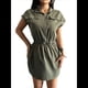 thumbnail image 3 of Vestido Camisero de Corta con Múltiples Bolsillos y Cuello para Mujer, con Cremallera y Estilo Vaquera Verde L, 3 of 7