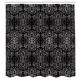 thumbnail image 2 of Ambesonne Floral Shower Curtain, Victorian Print Lace Flowers, 69"Wx84"L, Black Coconut, 2 of 4