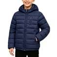 thumbnail image 2 of Cethrio Boys Puffer Jackets, Warm Lightweight Full Zip Long Sleeve Winter Outerwear with Pockets Navy Size 14-15 T, 2 of 6