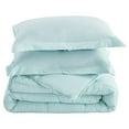 thumbnail image 4 of HIG 3 Piece Shabby Chic All Season Lightweight Down Alternative Comforter Set-Quilted Comforter with Corner Tabs -Box Stitched -250GSM Fiberfill Shabby Chic Farmhouse Style Bedding(King/Cal.King,Aqua), 4 of 7