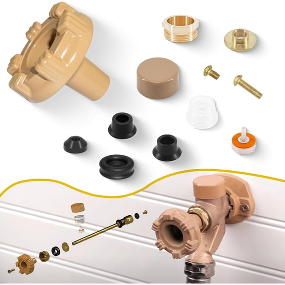 RK-17MH Outside Faucet Repair Kit Metal Handle Compatible with Woodford Model 17