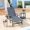 Grey, variant on Pamapic 1 PC 500 LBS Lounge Chair, Wide Armrest Oversized Chaise Lounge Chair with Wheel, All Weather HDPE 4 Positions Chaise Lounge with Cup Holder, Outdoor Lounge Chairs for Poolsdie, Patio, Grey