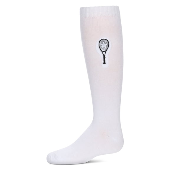 MeMoi Tennis Star Knee High Socks - Girls - Female, 6, White