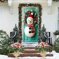 thumbnail image 6 of Homemoh Christmas Door Cover Doors Decorations Winter Holiday Door Cover Front Doors Decorations for Xmas New Year Holiday House Porch Sign Supplies 35 × 71 Inches, 6 of 6