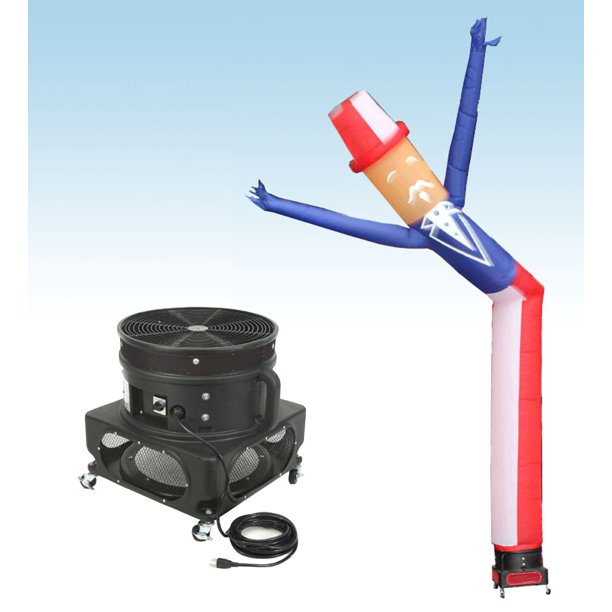 inflatable man with blower