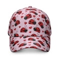 thumbnail image 2 of Minimalist Ladybug Cap - Curved Brim Sun Protection Hat for Hiking, Camping, Running, 2 of 6