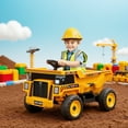 thumbnail image 2 of Qaba Kids Ride On Dump Truck, 12V Ride On Toy with Electric Dump Bed, Yellow, 2 of 10