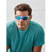 Ironman Mens Blade Sport Sunglasses White