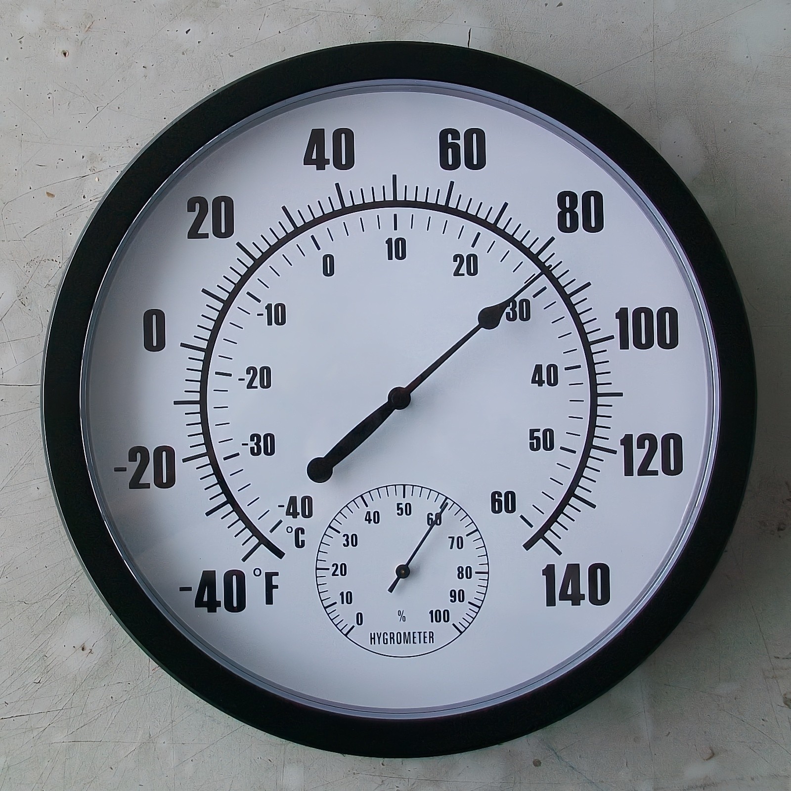 LLDYYDS Indoor Outdoor Thermometer, 10 Inch Large Numbers Waterproof Wall Thermometer with Hygrometer for Patio Home Living Room Bedroom