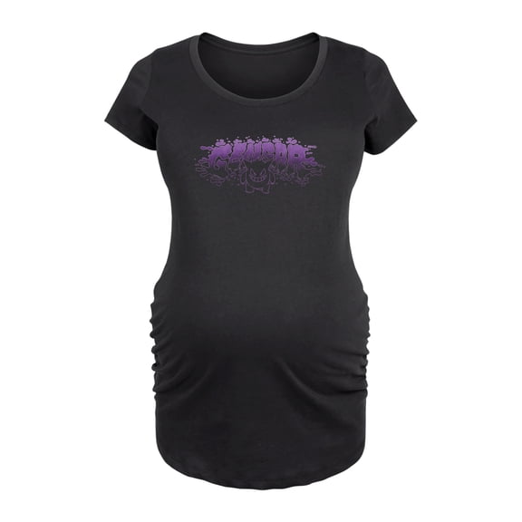 Pokémon - Gengar - Women's Maternity Scoop Neck Graphic T-Shirt