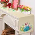 Entryway Table Easter Table Flag Bunny Holiday Linen Printed Table