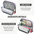 thumbnail image 5 of Standing Pencil Case with Base Large Capacity Stationery Pouch Pen Bag with Zipper for Women Men Pink and Blue Tie-dye Pattern, 5 of 7