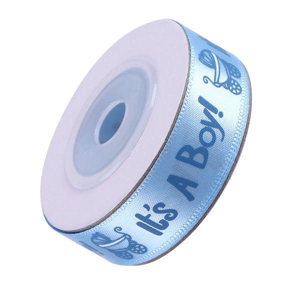 10 Yard Satin Ribbon, Baby Shower/Christening Decor, Pink Or Blue, Craft Supply