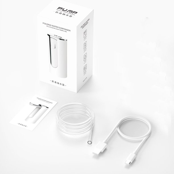 Extractor de agua de botella, bomba de agua automática eléctrica portátil (800 mah, blanco) Ndcxsfigh Libre de BPA