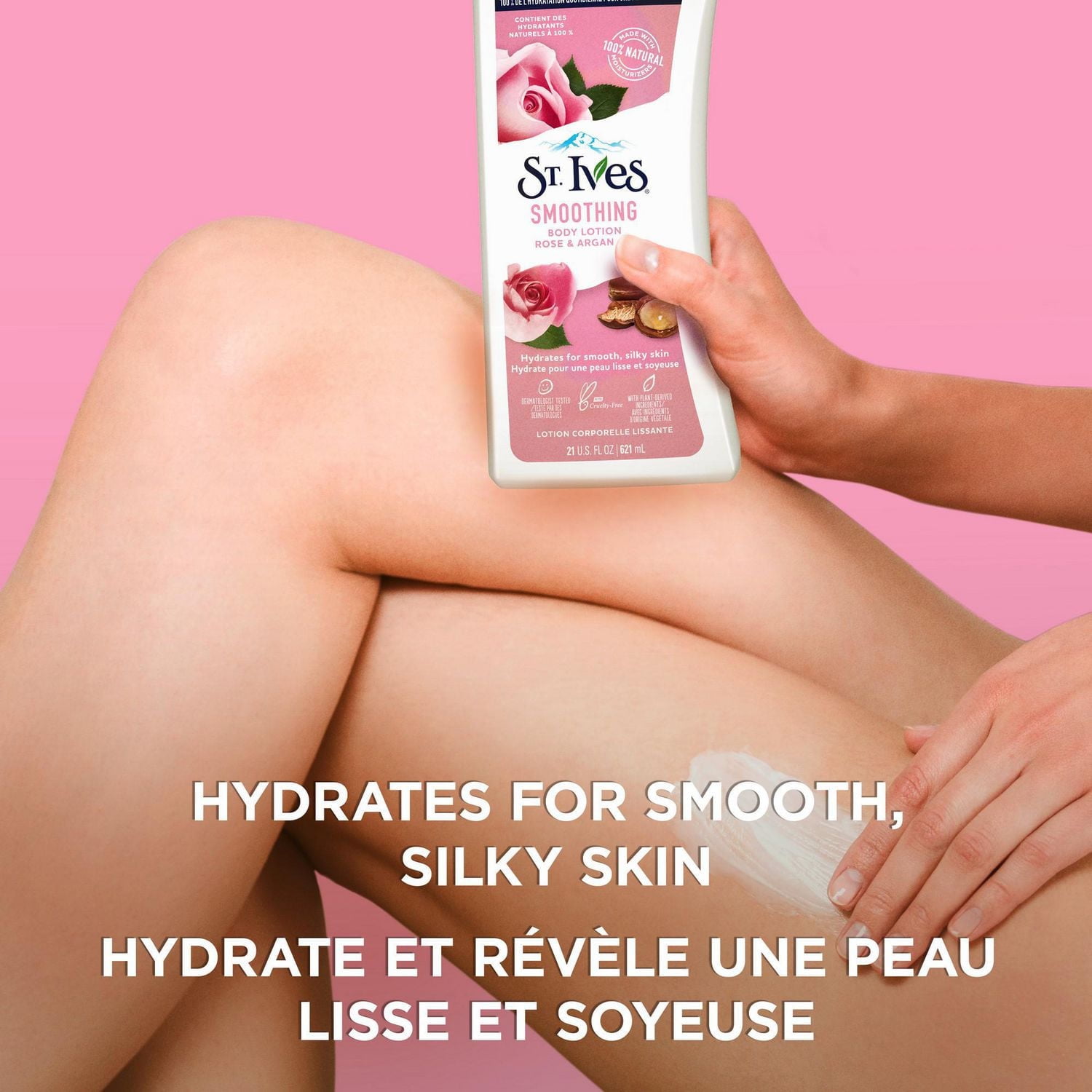 St. Ives Lotion Corporelle Lissante à la Rose et à l'Huile d'Argan
