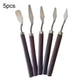 thumbnail image 4 of HEVIRGO 5Pcs Stainless Steel Mixed Palette Knife Oil Painting Scraper Spatula Tools, 4 of 4