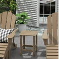 thumbnail image 2 of Polytrends  Laguna Hdpe All Weather Outdoor Patio Square Side Table Weathered Wood, 2 of 7