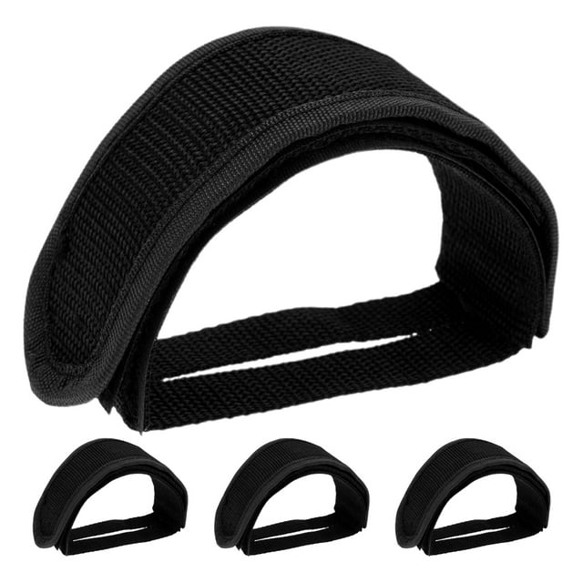 KAKOWELY bike toe strap 2 Pairs Adjustable Bike Pedal Straps Anti-Slip Pedal Straps Exercise Bike Fixing Straps Portable Replacement Straps Cycling Pedal Straps