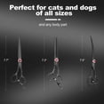 thumbnail image 5 of Kit de Tijeras para Grooming de Perros GLADOG 7" Titanio 5 en 1 Negro, 5 of 5
