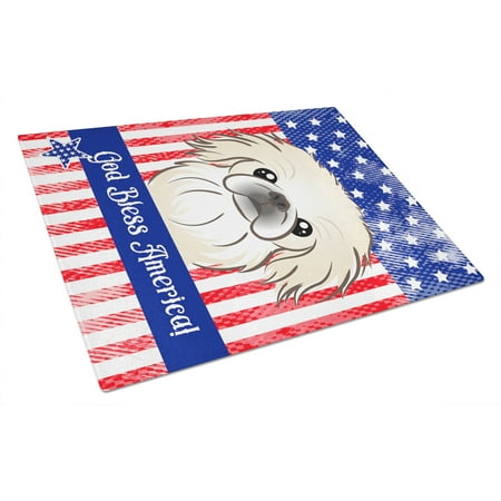 

Caroline s Treasures Pekingese Glass Cutting Board Large