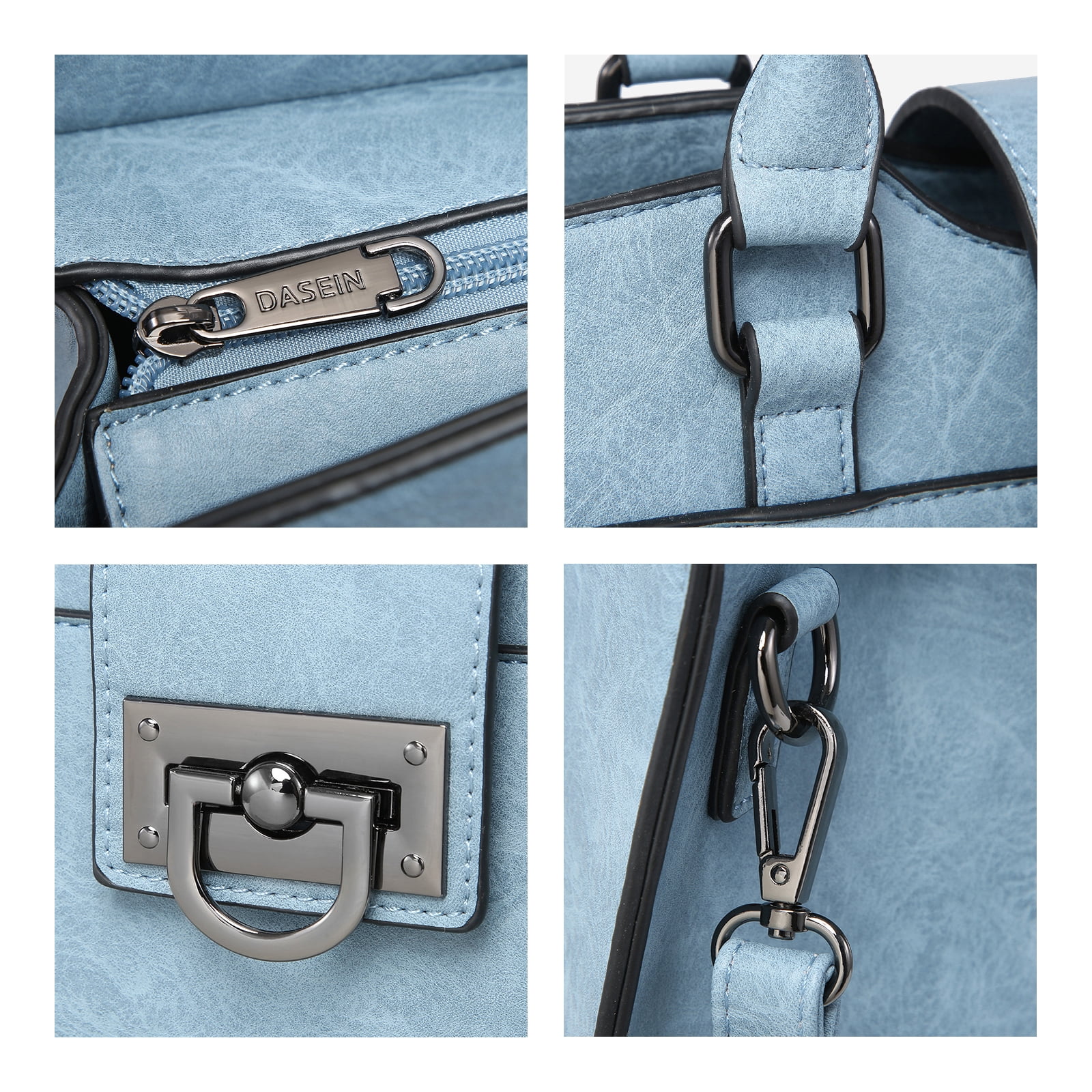 Dasein Handbags for Women Purses Monogram Satchel Purse Large Tote Ladies Handbag Shoulder Bags Top Handle Work Bag 2pcs Set
