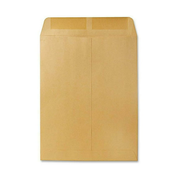 Quality Park Kraft Catalog Envelopes - Catalog - 3 1by2 - 10"W x 13" L- 28 lb - Gummed - Kraft