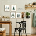 thumbnail image 4 of Hieng Vintage Christmas Wall Art Decor Set of 4 Retro Winter Holiday Xmas Artwork Poster Christmas Tree Snowman Wall Decor for Home Farmhouse Bedroom Gallery Decorations Unframed, 4 of 6