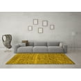 thumbnail image 3 of Ahgly Company Indoor Rectangle Abstract Yellow Modern Area Rugs, 7' x 9', 3 of 4