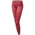 thumbnail image 1 of FashionOutfit Women's Full Length Basic Solid Yoga Pants, 1 of 3