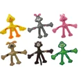 thumbnail image 3 of Durable Dog Toys Nylon with Rope Skeleton and Squeaker 15" Long Cute Animals (Tan Dog), 3 of 7
