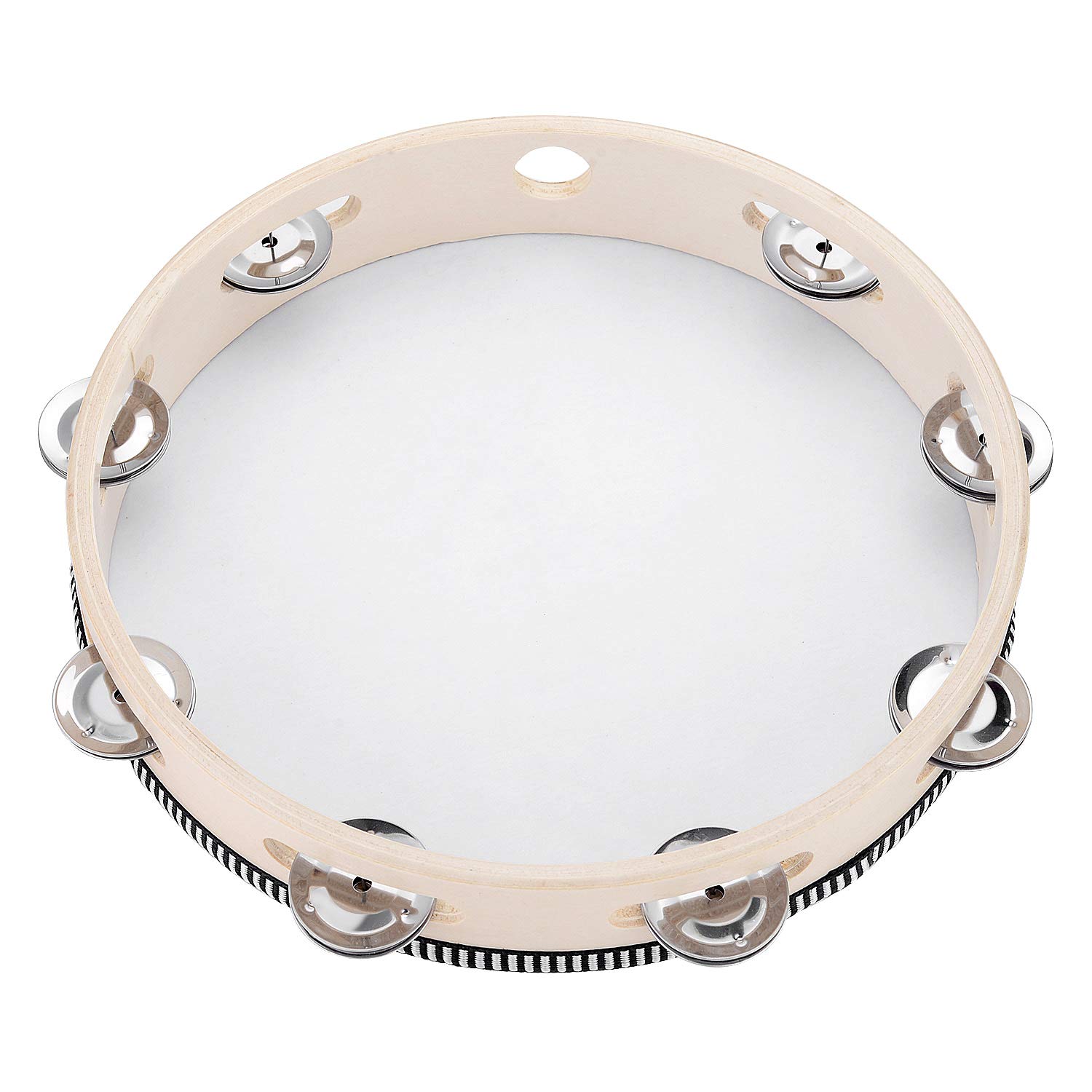 GazdagTambourine,Metal Jingles Hand Held Percussion HalfMoon