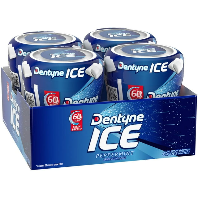 Dentyne Ice Peppermint Gum, 60 pcs., 4 pk.