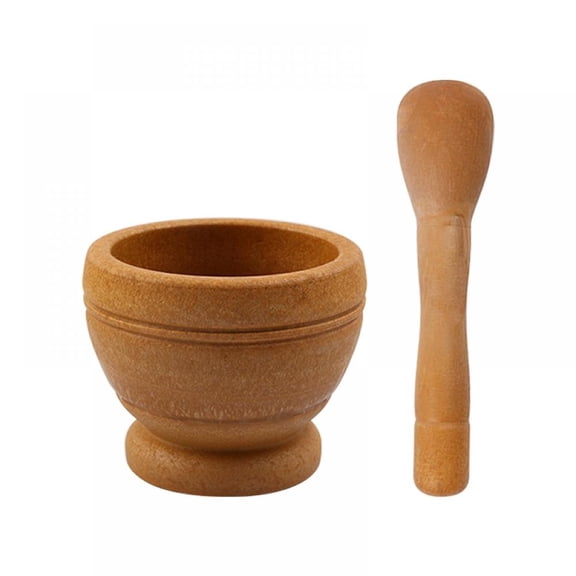 Garlic Herb Spice Mixing Grinder Crusher Kitchen Bowl Smashing Tools-4 inch Spice Grinder Mortar and Pestle Set for Kitchen