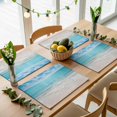 thumbnail image 2 of Placemats Set of 6, Summer Beach Blue Ocean Waves Placemats for Dining Table, Coastal Nautical Style Spill Proof Washable Place Mats Heatproof Table Mats for Kitchen,Dining Room, 2 of 8